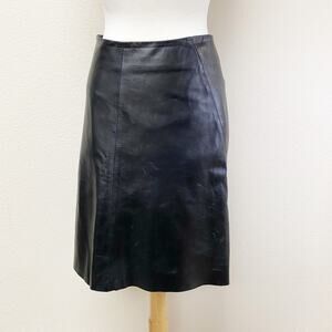 Identify Saks Fifth Avenue Leather Skirt